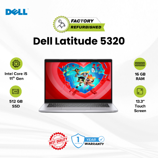 Picture of Latitude 5320 i5-11 Gen 16GB RAM 512GB SSD Win 11 Pro 13.3 Inch Touch Display
