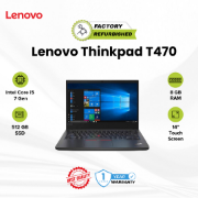 Picture of Lenovo ThinkPad T470 Core i5 7 Gen 8GB 512GB Touch Refurbished A 1 Year