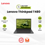 Picture of Lenovo ThinkPad T480 Core i7 8 Gen 16GB 256GB Refurbished B+ 1 Month