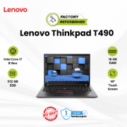 Picture of Lenovo ThinkPad T490 Core i7 8 Gen 16GB 512GB Refurbished A 1 Year