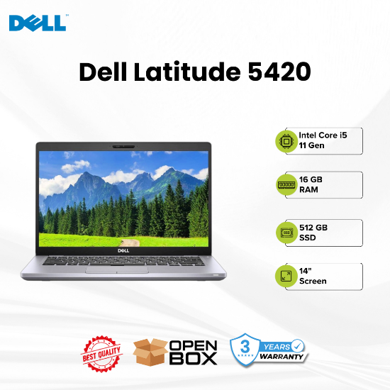 Picture of Dell Latitude 5420 Core i5 11 Gen 16GB 512GB SSD Open Box A%2B 2 years