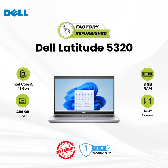 Picture of Dell Latitude 5320 Core i5 11 Gen 8GB 256GB Touch Refurbished A 1 Year