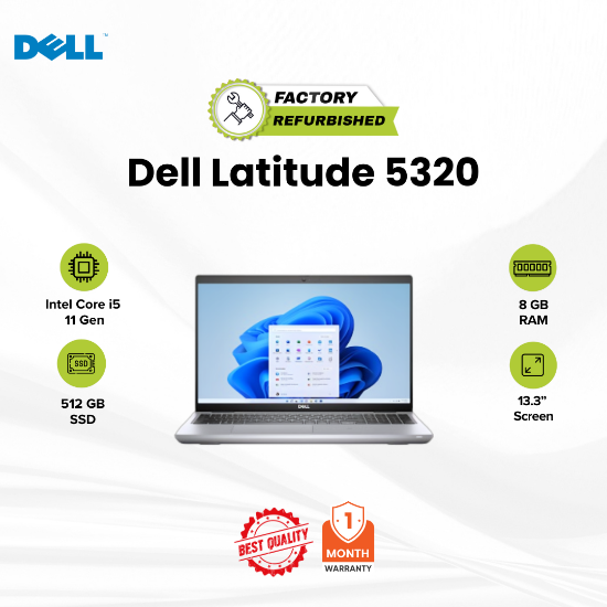 Picture of Latitude 5320 Core i5 11 Gen 8GB 512GB Refurbished B 1 Month