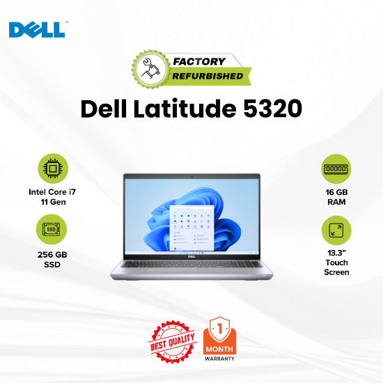 Picture of Latitude 5320 Core i7 11 Gen 16GB 256GB Touch Refurbished B 1 Month
