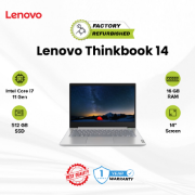 Picture of Lenovo ThinkBook 14 Core i7 11 Gen 16GB 512GB Refurbished A 1 Year
