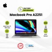 Picture of MacBook Pro A2251 Core i7 10 Gen 32GB 512GB Refurbished Grey 1 Year