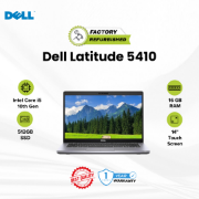 Picture of Dell Latitude 5410 Notebook Core i5 10 Gen 10310U 16GB 512GB Touch Refurbished Silver 14" 1 Year
