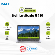 Picture of Dell Latitude 5410 Core i5 10 Gen 16GB 256GB Refurbished Grey 1 Year