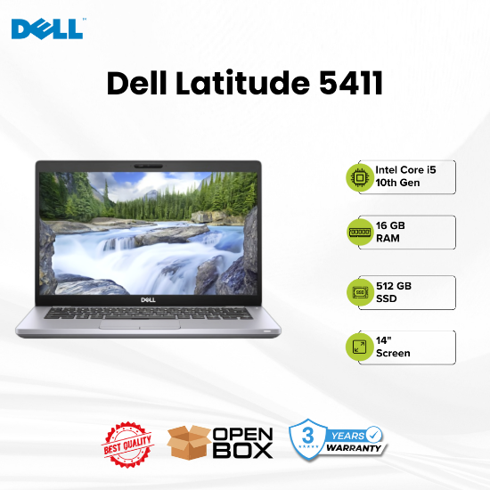 Picture of Dell Latitude 5411 Core i5 10 Gen 16GB 512GB SSD 3 Yr