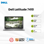 Picture of Dell Latitude 7410 Notebook Core i7 10 Gen 10610U 16GB 512GB Touch Open Box Black 14" 3 Years