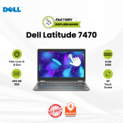 Picture of Dell Latitude 7470 Notebook Core i5 6 Gen 6300U 8GB 256GB Touch Refurbished Black 14" 6 Months