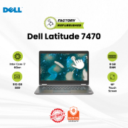Picture of Dell Latitude 7470 Notebook Core i7 6 Gen 6600U 8GB 512GB Touch Refurbished Black 14" 6 Months