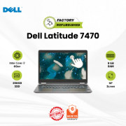 Picture of Dell Latitude 7470 Notebook Core i7 6 Gen 6600U 8GB 256GB Refurbished Black 14" 6 Months