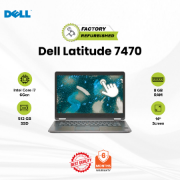 Picture of Dell Latitude 7470 Notebook Core i7 6 Gen 6600U 8GB 512GB Refurbished Black 14" 6 Months